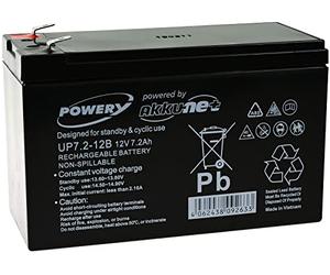 akku-net Blei-gel compatibile con Panasonic tipo LC-R127R2PG1 12V 7,2Ah, 12V, Lead-Acid