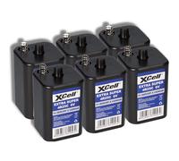 Akkuman 4R25 - Set di 6 lampade lampeggianti da cantiere, 9500 mAh 6er