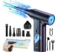 Akliffe - Mini spolverino ad aria compressa, 150000 giri/min, velocità continua, elettrico, per tastiera, ricaricabile, buon ricambio per PC con motore brushless