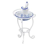 AKLOSIPY 1:12 Dollhouse Washbasin Set Charming Miniature Kettle and Basin