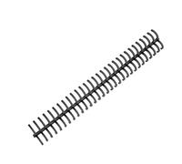 AKLOSIPY 10 Pezzi Set di Bobine di Legame a Spirale, Diametro 16 Mm, capacità di 130 Fogli, Lunghezza Personalizzabile, Plastica per l'uso di Uffici e Scolastici (BLACK)