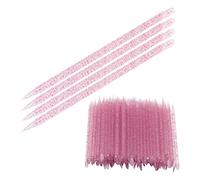 AKLOSIPY 100 Pezzi Spingicuticole per Unghie Bastoncini a Doppia estremità Rosa Rossa per Manicure Pedicure Rimozione Pelle Morta Strumento per la Selezione di per Salone Professionale Casa
