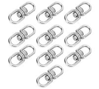 AKLOSIPY 10pcs M6 Ganci in Acciaio Inossidabile Connettori a 8 Forme per Campeggio, Escursioni e attività all'aperto