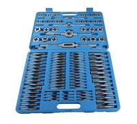 AKLOSIPY 110 Pezzi/Set M2- Kit di Maschi e Filiere per Filettatura con 5 Chiavi per Maschi - Set di Utensili Manuali per Filettatura in Acciaio Al Carbonio per Applicazioni di Meccanica Fai da Te,