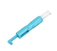 AKLOSIPY 18 Pezzi Set a Doppio Ago per la Macchina da Cucire con Threader | Acciaio Inossidabile e Scatola di Stoccaggio Organizzato in Blu (6 doppi aghi per 3 modelli + 1 threader blu)