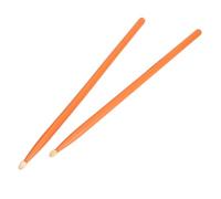 AKLOSIPY 2 Paia di Bacchette in Legno Colorate 5A per Bambini e Adulti, Design Ergonomico, Set da Due per Principianti e praticanti乐器 (giallo arancio)