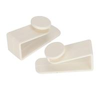 AKLOSIPY 2 Pezzi Ganci per Porta Addensati, Ganci Spinati per Utensili da Cucina e Asciugamani da Bagno, Perforazione Necessaria, Bianco