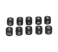 AKLOSIPY 20 Dadi con Numeri da 16 Mm, in Plastica, con Angolo Arrotondato, a Sei Facce, per Giochi da Tavolo per l'insegnamento dei Numeri, Aiuti per l'apprendimento della Matematica in Classe,