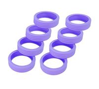 AKLOSIPY 8 Pezzi di Copertura Protettiva per Ruote per Bagagli in Silicone Che Riducono il Rumore e un Elegante Accessorio da Viaggio Facile Identificazione e (PURPLE)