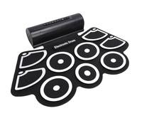 AKLOSIPY 9 Pad Set Elettronico con Interfaccia MIDI | Roll-up Pad e Altoparlanti per Facile Gioco e Spazio di Archiviazione 【Drumsticks e Pedali inclusi】