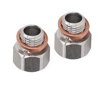 AKLOSIPY Adattatore di Montaggio /8in NPT Femmina a M12x1.25 Lega di Alluminio Maschile per Prevenzione Automobilistica