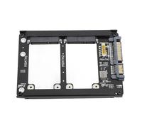 AKLOSIPY Adattatore Doppio SSD MSATA da 2,5 Pollici III, compatibilità Hot Swap a 6 Gbps con Robusto Alloggiamento del Telaio stabilità Ottimale dei Dati