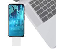 AKLOSIPY Adattatore Non per Lettore di Schede per Accesso Mobile e ID - Convertitore USB per e (WHITE)