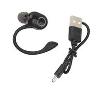 AKLOSIPY Auricolare Auricolare V5.2 Annullamento del Rumore con Microfono per Chiamate Chiare e Durata della Batteria, Design Ultraleggero per Comfort e Durata (BLACK)