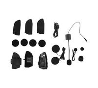 AKLOSIPY Auricolare per Casco Moto Bluetooth 5.4 con Cancellazione del Rumore CVC, Interfono Bidirezionale, IP67, Batteria 20H, Luci Ritmiche per la Comunicazione di Guida