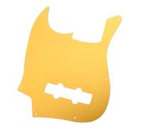 AKLOSIPY Battipenna per Chitarra Elettrica in Lega di Alluminio per Basso Jazz, Piastra Antigraffio Unica e Facile da Installare (Oro arancione)