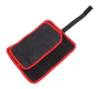 AKLOSIPY Borsa Pieghevole per Attrezzatura da Pesca per Pesi Cucchiaio Esche Ganci Piombini Girelle - Custodia Portatile per Attrezzi da Pesca Montata Sulla Vita in Rosso Navy (rosso)
