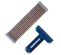 AKLOSIPY C0529 Scheda di Estensione GPIO Tipo T con Cavo a Nastro da 40 Pin per 1B+ 2B 3B - Scheda Compatibile con Breadboard Plug-and-play