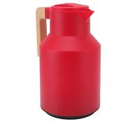 AKLOSIPY Caffè Portatile 1L con Manico in Legno di Faggio, Isolamento Termico di 12 Ore, Bollitore a Prova di Perdite per Casa e Viaggio (rosso)