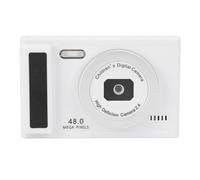 AKLOSIPY Camera Digitale da 48 MP 8x Zoom 1080p Full HD Video da 2,4 Pollici Schermo LCD con 12 Cornici Fotografiche 9 Frame Video per Studenti di Viaggio Fotografia per Bambini (WHITE)