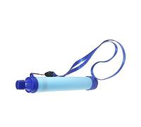 AKLOSIPY Cannuccia Purificatrice Portatile da Esterno - Doppio di Filtraggio per Escursionismo, Campeggio, Preparazione Alle Emergenze e (BLUE)