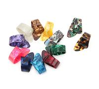 AKLOSIPY Celluloid Guitar Thumb Picks 12 Pack for Comfortable Playing on