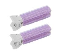 AKLOSIPY Clip per Bigodini a Rullo Volumizzante 2 Pezzi - Strumento per lo Styling di Radici e Frange per Donne e Ragazze, Clip per Bigodini Volumizzanti Senza Calore, Materiale ABS, Set di (PURPLE)