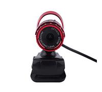 AKLOSIPY Clip su Webcam da 12 M HD 360 Rotante con Fotocamera Integrata per PC Rossa USB 2.0 per Videochiamate su PC Videocamera Web Compatibile con Algoritmo A9 (rosso)