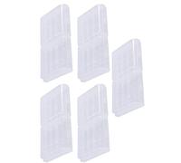 AKLOSIPY Confezione da 10 Scatole Porta Batterie AA, Custodia Rigida in Plastica Bianca, Contenitore Trasparente, per Viaggi, Campeggio, Scrivania, Organizzazione del Cassetto, Mantiene le Batterie