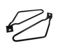 AKLOSIPY Coppia Staffe Supporto Borse Laterali Moto, Supporti per Bisacce | Supporto per Montaggio, Spazio Ruota, Ferro Cromato, Installazione Facile, Bulloni Bici, Compatibile con XL883 XL1200