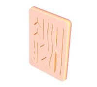 AKLOSIPY Cuscinetto per Esercitazione Sutura - Modello di Pelle per Allenamento in Silicone Alimentare a 3 Strati per Studenti e Professionisti