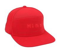 AKLOSIPY Display LED con Messaggio Modificabile - Cappello in Cotone per Halloween Ed Eventi, Accessorio Moda Blu (Cappello Rosso Parole Rosse)