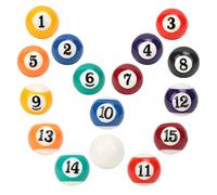 AKLOSIPY Eco-friendly 16PCS Mini Billiard Ball Set for Recreational