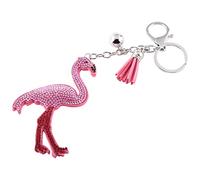 AKLOSIPY Ele Flamingo Portachiavi Borsa Pend Portachiavi con Nappa Ampia Applicazione Se Sei una Chiave Fenicottero di Plastica Tasche Fenicottero Porte Cle Flam Rose Porte Clef Flam Ros
