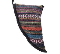 AKLOSIPY Elegante Borsa da Trasporto Portatile per Ocarina a 12 Fori con Cinghia da Polso - Custodia a Forma di Corno di Bue per Musicisti