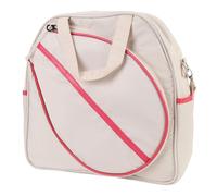 AKLOSIPY Elegante Borsa per Racchette da Tennis con Tasca con Cerniera e Tracolla, Grande capacità per la Tua Attrezzatura, Rosso Chiaro (WHITE)