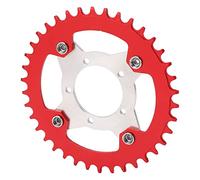 AKLOSIPY Fasco di Bici Elettrico da 104bcd e Adattatore 38T CNC Machined Aluminium per BBS01 BBS02 Mid Drive Motor Red (Rosso)