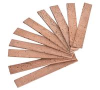 AKLOSIPY Foglio di Sughero per Giunture per Collo di Clarinetto da 10 Pezzi - Sostituzione di Sughero Portoghese per Giunzione per Clarinetto in Sib e La - Larghezza 12 Mm × Lunghezza 100 Mm ×