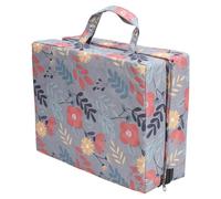 AKLOSIPY Ginocchiera da Giardino - Ginocchiera Imbottita Leggera e Portatile per Giardinaggio, Meditazione e attività all'aperto, Elegante Design a Fiori Blu (Fiore Grigio)