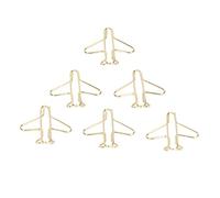 AKLOSIPY Gold Paper Clips 100pcs Lightweight Airplane Design Durable for