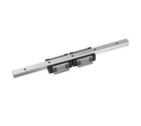 AKLOSIPY Guida in Acciaio con Cuscinetto per Guida Lineare HGR15 da 300 Mm con Blocchi di Scorrimento HGH15CA da 2 Pezzi per Sistemi di Automazione CNC