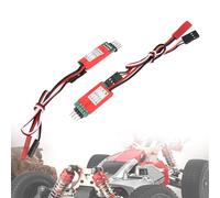 AKLOSIPY Il Cavo del Ricevitore dell'interruttore di Controllo del Terzo Canale per le Luci delle Auto Modello RC: Installazione Semplice e Design Leggero (Tipo di interruttore tipo E rosso)