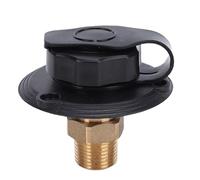 AKLOSIPY Ingresso Acqua per con Valvola di Ritegno Ottone ABS Flangia di Ingresso per Riempimento Acqua per città Diametro 3 Pollici Filettatura 1/2 Pollici con Schermo Filtrante per