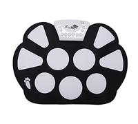 AKLOSIPY Kit Elettronico Roll Up Portatile con 9 Pad, per Principianti e Bambini, connettività USB e qualità del Suono