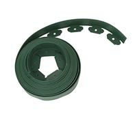 AKLOSIPY Kit per Bordi Paesaggistici - Bordo per Giardino in PE a Forma di L Senza Scavi con 30 Chiodi Facile Installazione e un Paesaggio Durevole Marrone 5x5x1000 Cm (5 cm*5 cm*10 m)