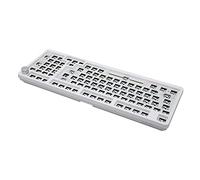 AKLOSIPY Kit Tastiera Hanical Bianca 98 Tasti Personalizzati RGB Swap Hot Swap da Gioco con Connessione Cablata BT per gli Appassionati di Fai -da -te