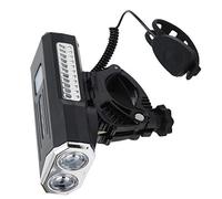 AKLOSIPY Luce alla Testa Ricaricabile USB con Corno - Luce da Andare in Bici da Notte per e visibilità in (Black)