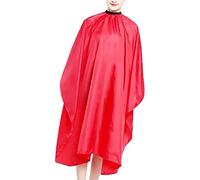 AKLOSIPY Mantella Parrucchiere Rossa per Uso in Salone e Barbiere - Mantella per Taglio e Colorazione Unisex, Antiaderente - 120 X 140 Cm - Approvata per il Mercato Messicano