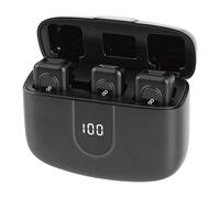 AKLOSIPY Microfono Lavalier Wireless, Riduzione del Rumore e Trasmissione del Suono in Tempo Reale, Bluetooth Sul Microfono per Streaming Live Mobile, con Riverbero Integrato per