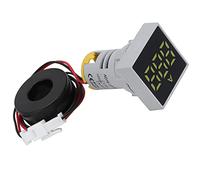 AKLOSIPY Misuratore di Corrente Digitale AC 220V Amperometro Compatto con LED Ad Alta luminosità per Misurazioni Sicure e Precise (YELLOW)